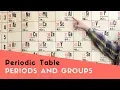 What are rows and columns on the periodic table