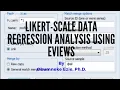 EViews LIKERT-SCALE Data Regression Analysis using EViews