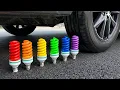 Lagu Experiment Rope-like Twisted Light Bulb vs Car! Crushing Crunchy, Soft Things with Car!