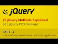 jQuery Tutorial for Beginners Part 2 76 jQuery Methods - Modify CSS of an element in jQuery