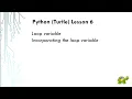 Python Turtle Lesson 6