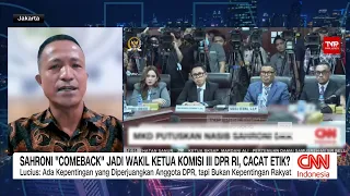 ahmad sahroni kembali pengamat ada yang diperjuangkan anggota dpr tapi bukan kepentingan rakyat