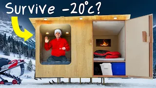 I Built a Snowmobile Camper to Survive Extreme Cold!