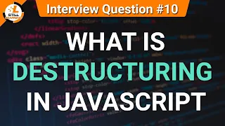 What is Destructuring in Javascript JavaScript Tutorials in Hindi Interview Question