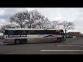 NJT Bus Port Authority Bus Terminal bound D4500CT 21196 Rt 163 leaving Van Neste Sq Ridgewood