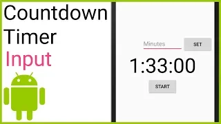 Countdown Timer Part 4 - ENTER A TIME