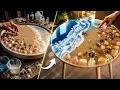 He Trapped a Real Ocean Inside This Epoxy Table Sand Shells Epoxy