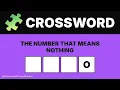 General Knowledge Crossword Puzzles Trivia Quiz 2026-08-11