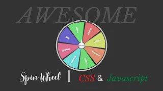 Create Spin Wheel using HTML CSS and javascript Best spin rotating wheel Code with jatin