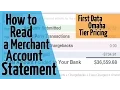 How To Read A Merchant Account Statement - First Data Omaha