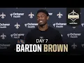 Barion Brown on 1st Training Camp Experience Saints Training Camp 2026