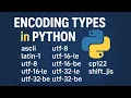 Python - Different character encodings