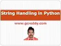 Python Class 10 - String Handling in Python