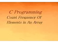 C Program To Count Frequency Of Elements in An Array