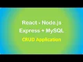 React Node js Express MySQL example Build a CRUD App