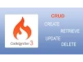 CodeIginter 3x CRUD - Select Insert Update Delete Edit Retrieve