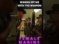 Download Lagu Woman Soldier: WANNA HIT ME WITH THE WEAPON #shorts