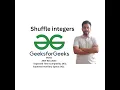 Shuffle integers GFG POTD JAVA C GeeksForGeeks Problem Of The Day 25th Nov 2023