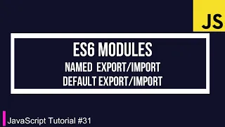 JavaScript Tutorial ES6 Modules Named Default Nirmal Joshi