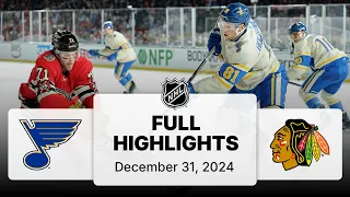 NHL Highlights Winter Classic Blues vs Blackhawks - December 31 2024