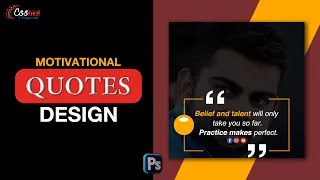 How To Make A Motivational Quote Design in Photoshop | Motivation quotes design in photoshop