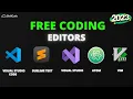 Free Top 5 Coding Editors for windows and mac users in 2023