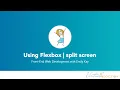 Flexbox for beginners creating a split screen layout
