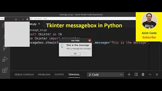 Tkinter Yes No message box in Python