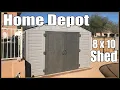 Home Depot 8 x 10 Shed Install 2021
