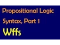 Propositional Logic Syntax Part 1 Well-formed formulas