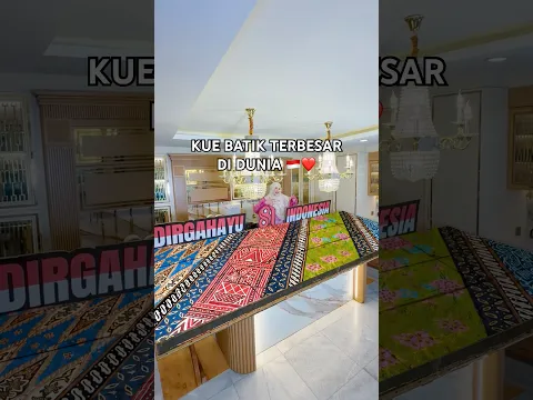 TASYI BIKIN KUE BATIK TERBESAR DI DUNIA SPECIAL KEMERDEKAAN INDONESIA 🇮🇩 #viral #food #indonesia