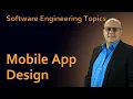 Software Engineering - 58 Mobile App Design