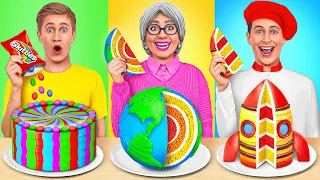 أنا مقابل جدتي في تحدي تحضير الطعام المأجورون الطبخ المذهلة Multi DO Challenge 