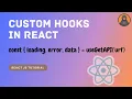 Learn Custom Hook In 20 Minutes for Beginners useGetAPI