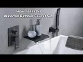Installation for Bostingner Waterfall Bathtub Faucet Set with Sprayer