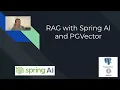RAG with Spring AI and PGVector