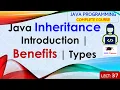 L37 Java Inheritance Introduction Benefits Types Java Tutorial Java Lectures in Hindi