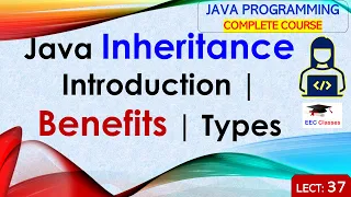 L37 Java Inheritance Introduction Benefits Types Java Tutorial Java Lectures in Hindi