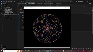 Python Turtle Graphics Tutorial Rainbow Circle Pattern