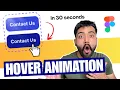 Figma Button HOVER Animation in 30 SECONDS Easy Way Button Figma Animation