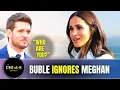 Meghan IGNORED by Michael Buble and by the look on her face she s MAD