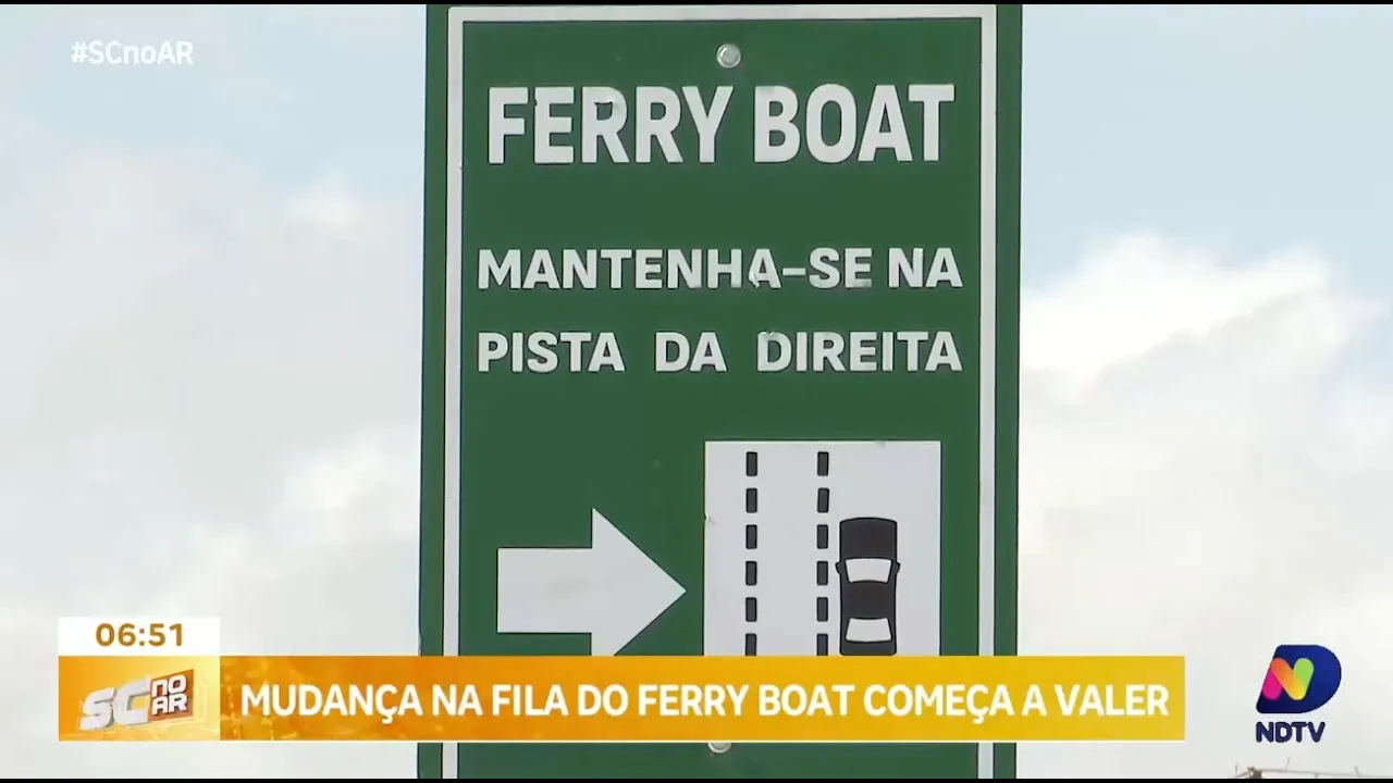 Alterações na fila do ferry boat em Navegantes entram em vigor