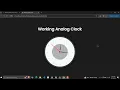 Working Analog Clock Using HTML CSS and JavaScript with Source Code