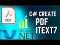 C pdf file generate itext7 C write to pdf file using itext7 Asp net pdf generate
