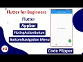 Scaffold AppBar FloatingActionButton BottomNavigation Widget Flutter Tutorial for Beginner