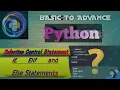 If else elif in Python Nested If Python for Beginners
