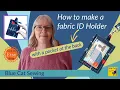 Vertical ID Card Holder Sewing Tutorial