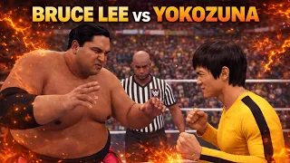 BRUCE LEE vs YOKOZUNA 🐉 TOO FAST for a GIANT ⚡