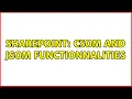 Sharepoint CSOM and JSOM functionnalities