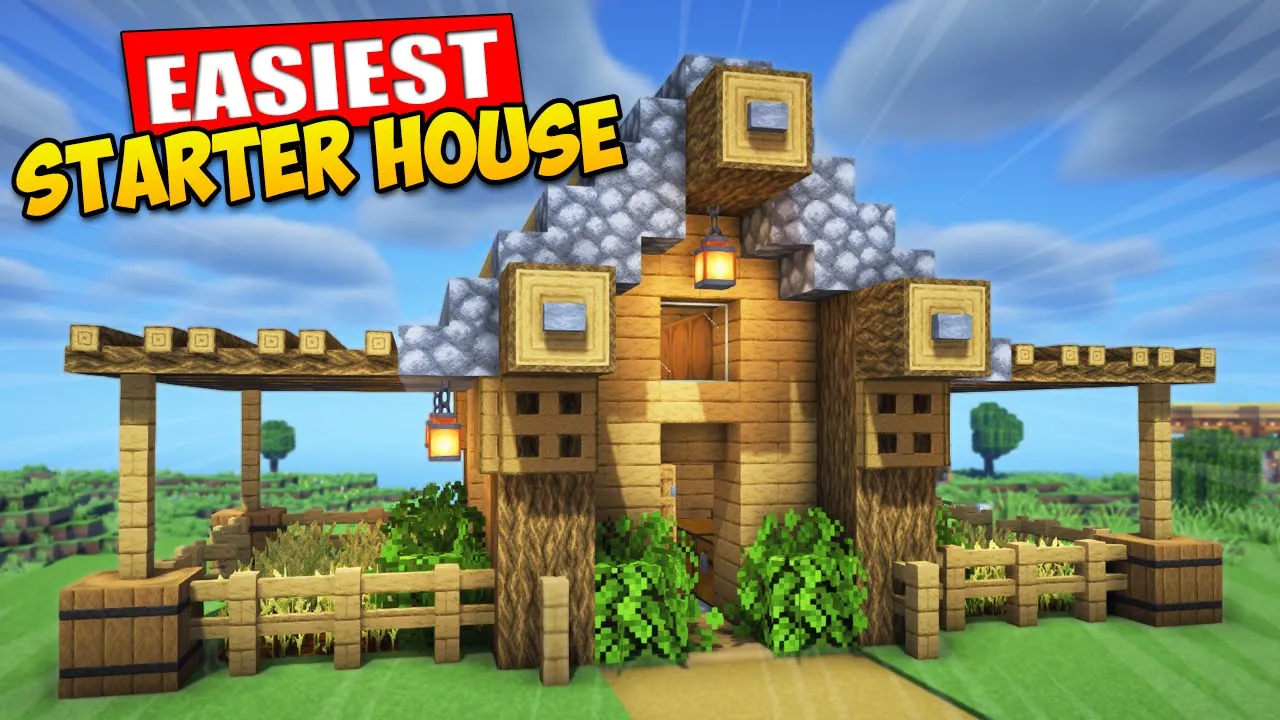 Minecraft Easy Starter Survival House Tutorial ????